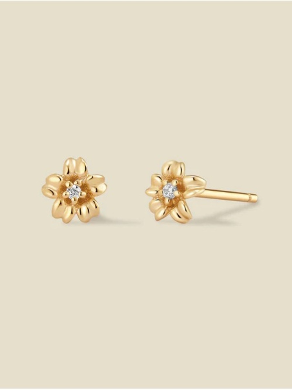 Made by Mary Cherry Blossom Stud Earrings Brand New